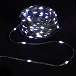 Niskonapięciowe lampki choinkowe 200 led taśmowe Zimna biel, 20 m